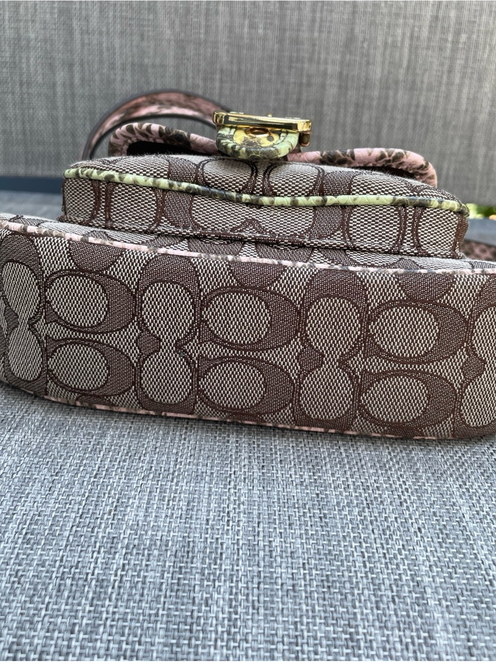 Coach Signature Mini Shoulder Crossbody ASTON Bay Hold/Multi - Picture 4 of 4